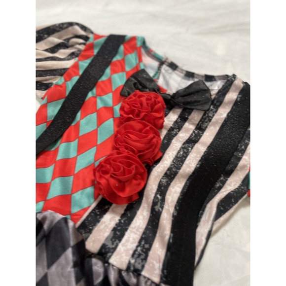 Spirit Halloween Carnival Cuties Toddler Costume 5T-6T Black/Red Queen Clown - Picture 3 of 10